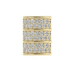 Load image into Gallery viewer, Mini Barrel Diamond Pave component
