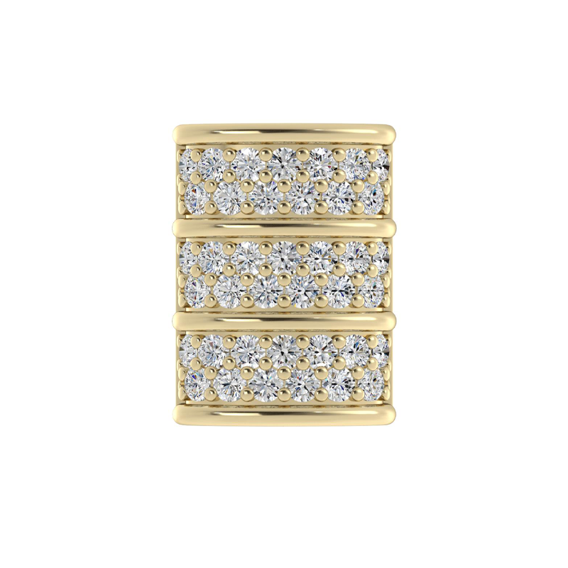 Mini Barrel Diamond Pave component