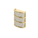 Load image into Gallery viewer, Mini Barrel Diamond Pave component
