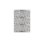 Load image into Gallery viewer, Mini Barrel Diamond Pave component
