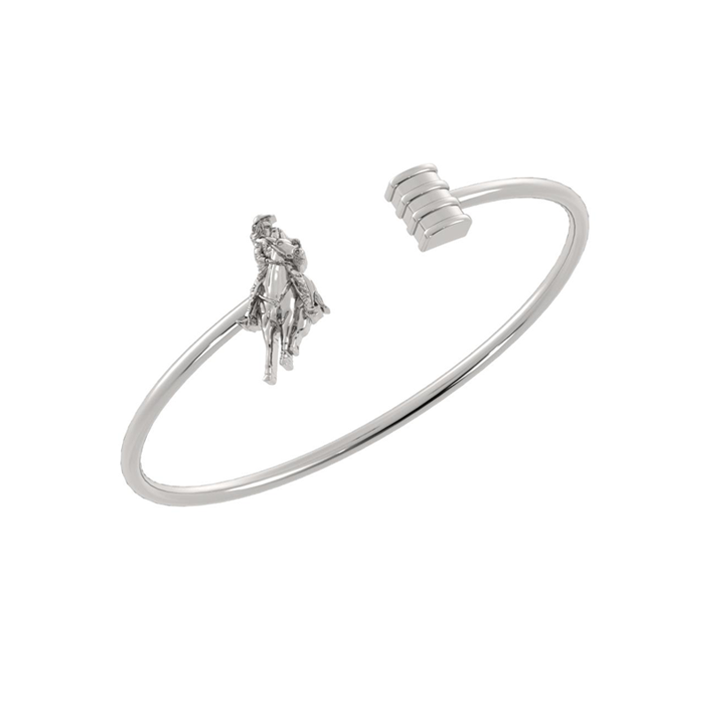 Horse Rider Plain Barrel Cuff