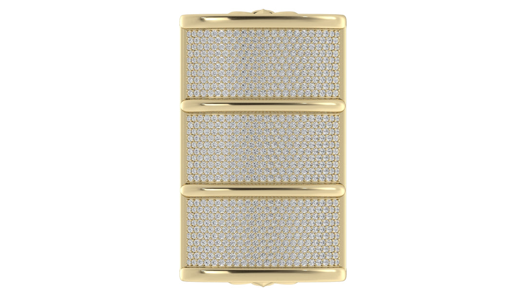 Barrel Pavé Diamond Belt Keeper