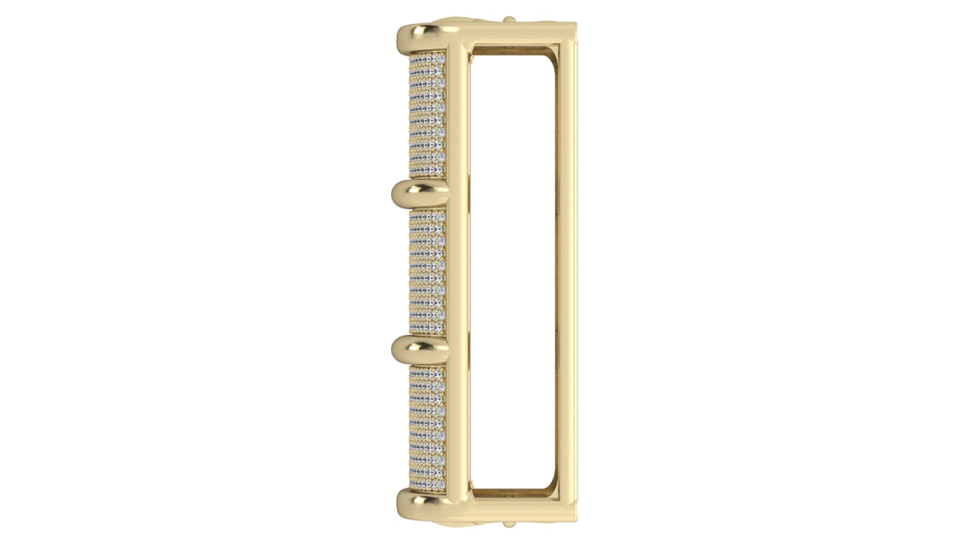 Barrel Pavé Diamond Belt Keeper