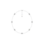 Load image into Gallery viewer, Mini Vertical Barrel Diamond Station Necklace