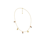Load image into Gallery viewer, Barrel, Leaf &amp; Rider Charm Necklace in Yellow Metal
