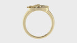 Load and play video in Gallery viewer, Horseshoe Boot Ring – Pave Diamonds