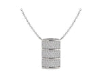 Load and play video in Gallery viewer, Reversible Diamond Barrel Necklace