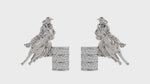 Load and play video in Gallery viewer, Elegant Diamond Barrel Racer Studs