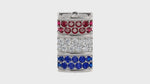Load and play video in Gallery viewer, Elegant Barrel Hatband Keeper – Ruby, Diamond &amp; Sapphire