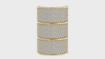 Load and play video in Gallery viewer, Scarf Barrel Ring with Pave Diamonds