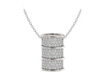 Load and play video in Gallery viewer, Classic Barrel Diamond Slide Pendant