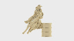 Load and play video in Gallery viewer, Classic Barrel Rider Hat Pin – Plain Finish