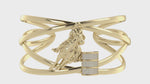 Load and play video in Gallery viewer, Criss Cross Horse Racer &amp; Diamond Barrel Wide Cuff