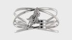 Load and play video in Gallery viewer, Criss Cross Horse Racer with Diamond Rims Barrel Wide Cuff