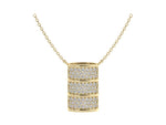 Load and play video in Gallery viewer, Reversible Diamond Barrel Necklace