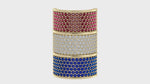Load and play video in Gallery viewer, Scarf ring with Ruby, diamond, sapphire