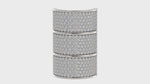Load and play video in Gallery viewer, Scarf Barrel Ring with Pave Diamonds